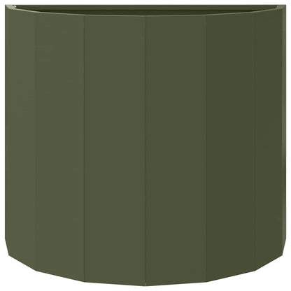 vidaXL Planter Olive Green 60 x 30 x 50 cm Steel 5