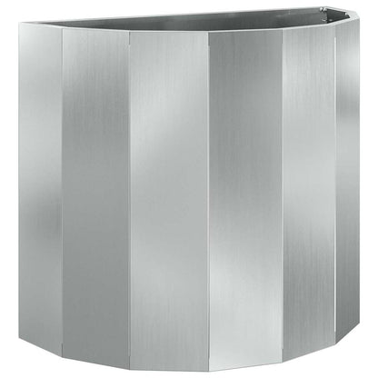 vidaXL Planter Silver 60 x 30 x 50 cm Galvanised Steel 2