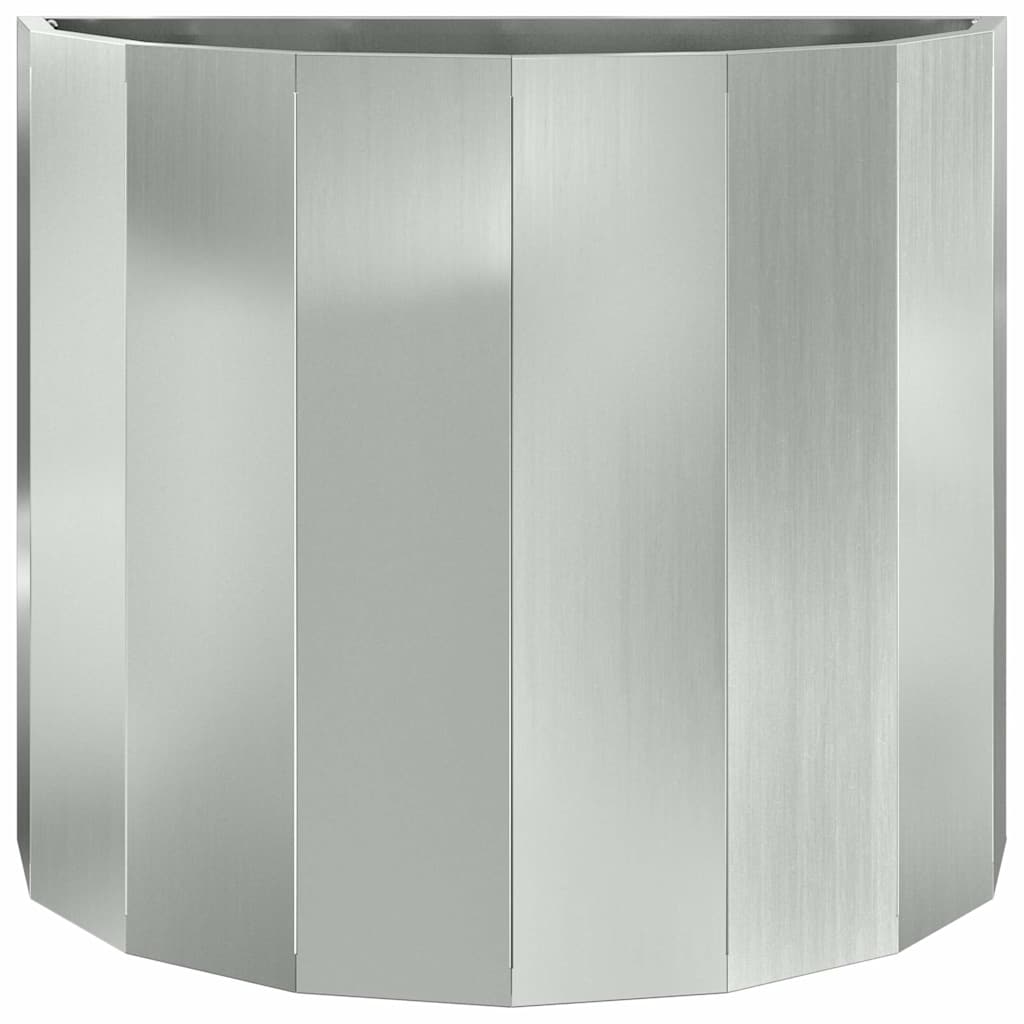vidaXL Planter Silver 60 x 30 x 50 cm Galvanised Steel 5