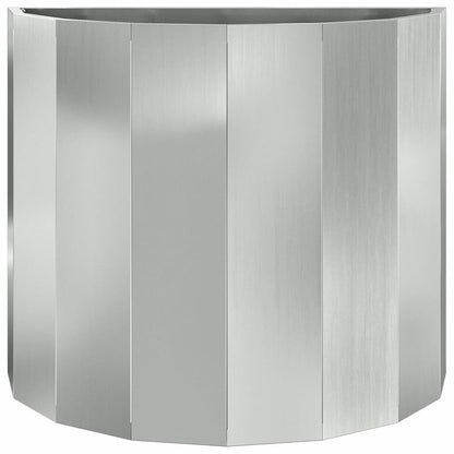 vidaXL Planter Silver 60 x 30 x 50 cm Galvanised Steel 5