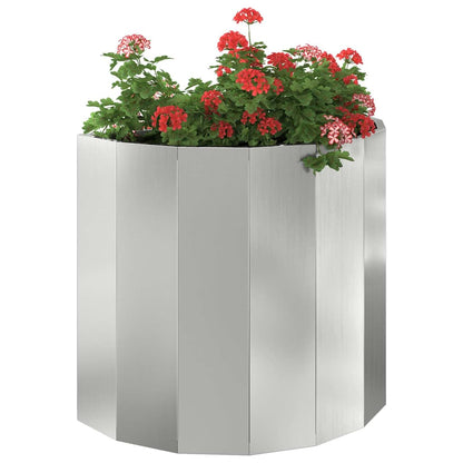 vidaXL Planter Silver 60 x 30 x 50 cm Galvanised Steel 3