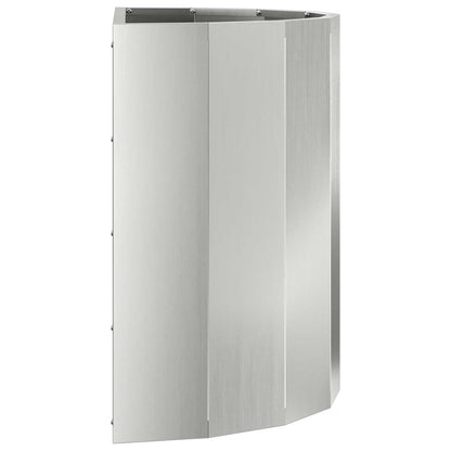 vidaXL Planter Silver 60 x 30 x 50 cm Galvanised Steel 6