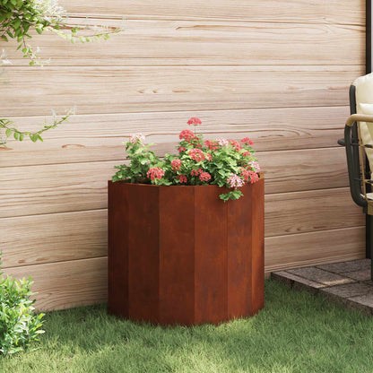 vidaXL Planter Rusty 60 x 30 x 50 cm Weathering Steel 4