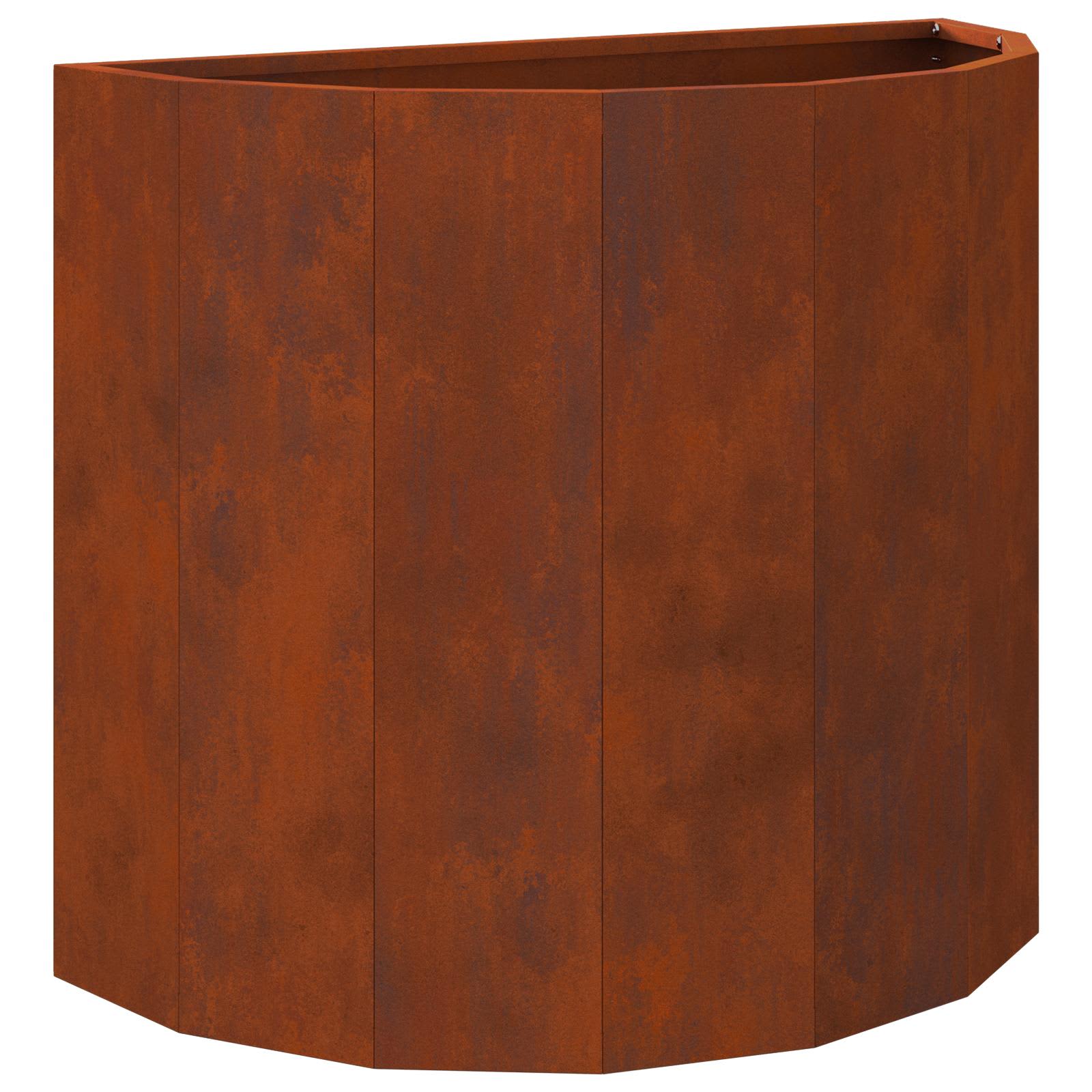 vidaXL Planter Rusty 60 x 30 x 50 cm Weathering Steel 2