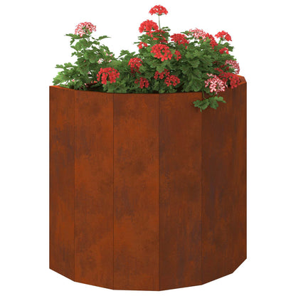 vidaXL Planter Rusty 60 x 30 x 50 cm Weathering Steel 3