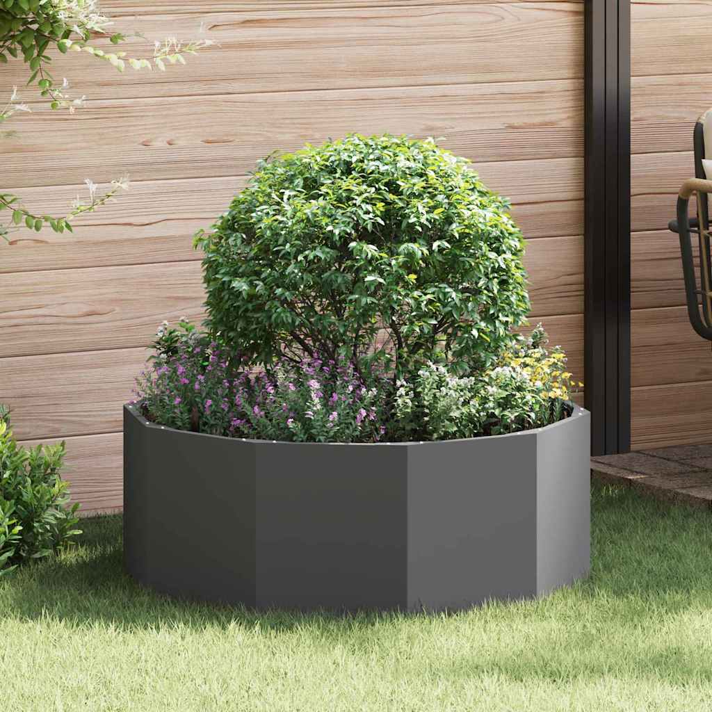vidaXL Planter 90 x 90 x 35 cm Steel