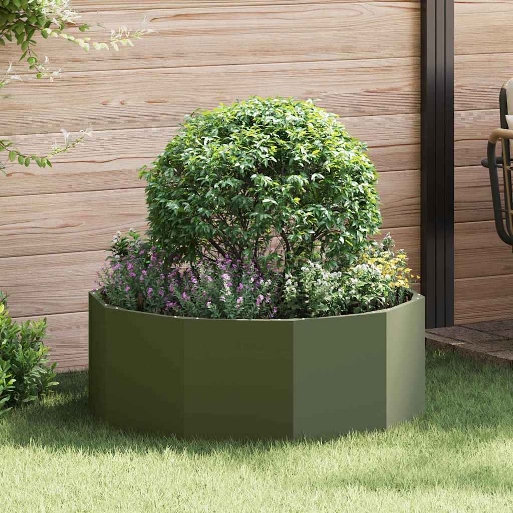 vidaXL Planter 90 x 90 x 35 cm Steel