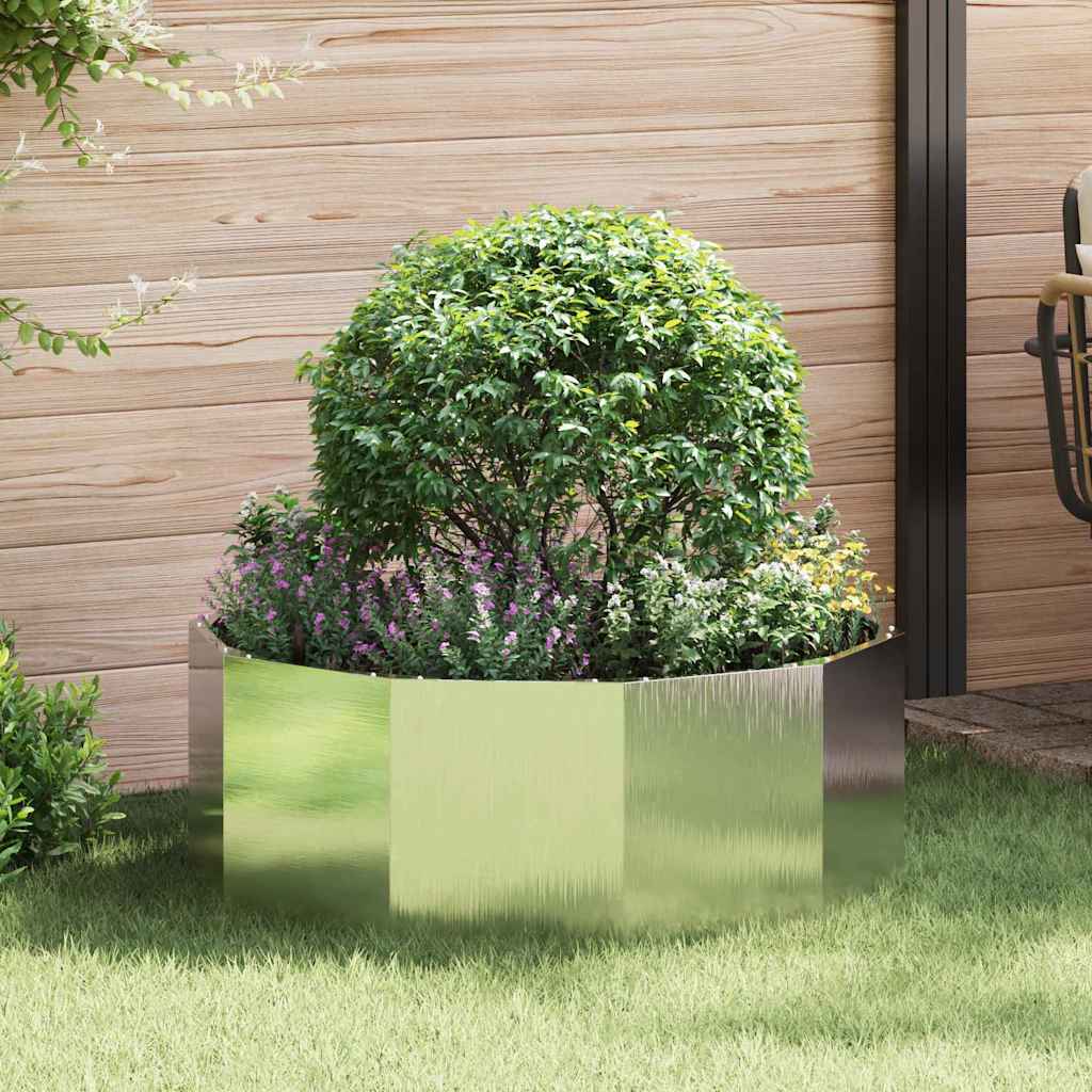 vidaXL Planter 90 x 90 x 35 cm Steel