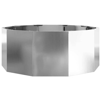 vidaXL Planter Silver 90 x 90 x 35 cm Galvanised Steel 5