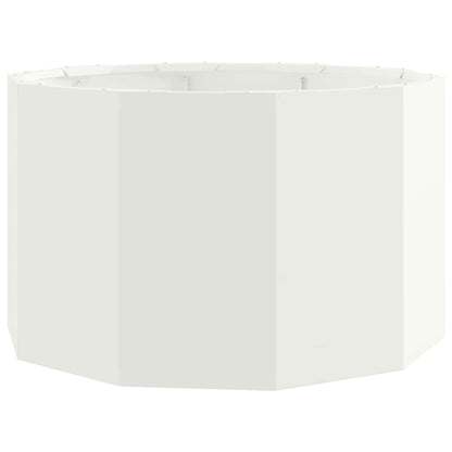 vidaXL Planter White 60 x 60 x 35 cm Steel 2