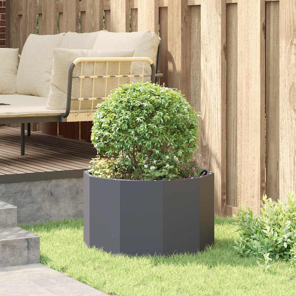 vidaXL Planter Anthracite 60 x 60 x 35 cm Steel 4