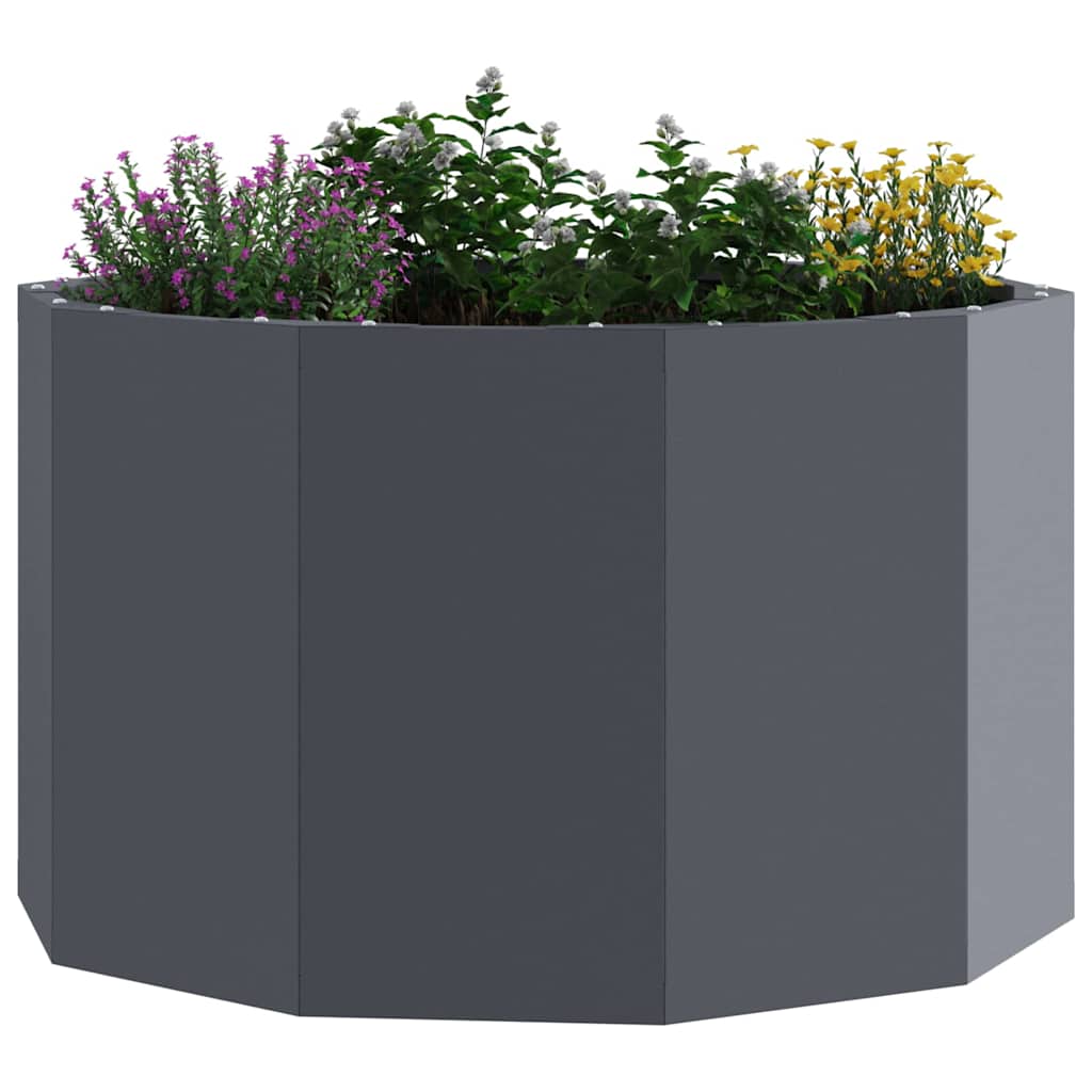vidaXL Planter Anthracite 60 x 60 x 35 cm Steel 3
