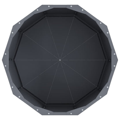 vidaXL Planter Anthracite 60 x 60 x 35 cm Steel 6