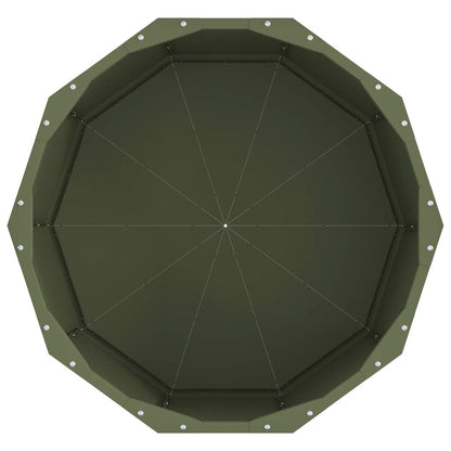 vidaXL Planter Olive Green 60 x 60 x 35 cm Steel 6