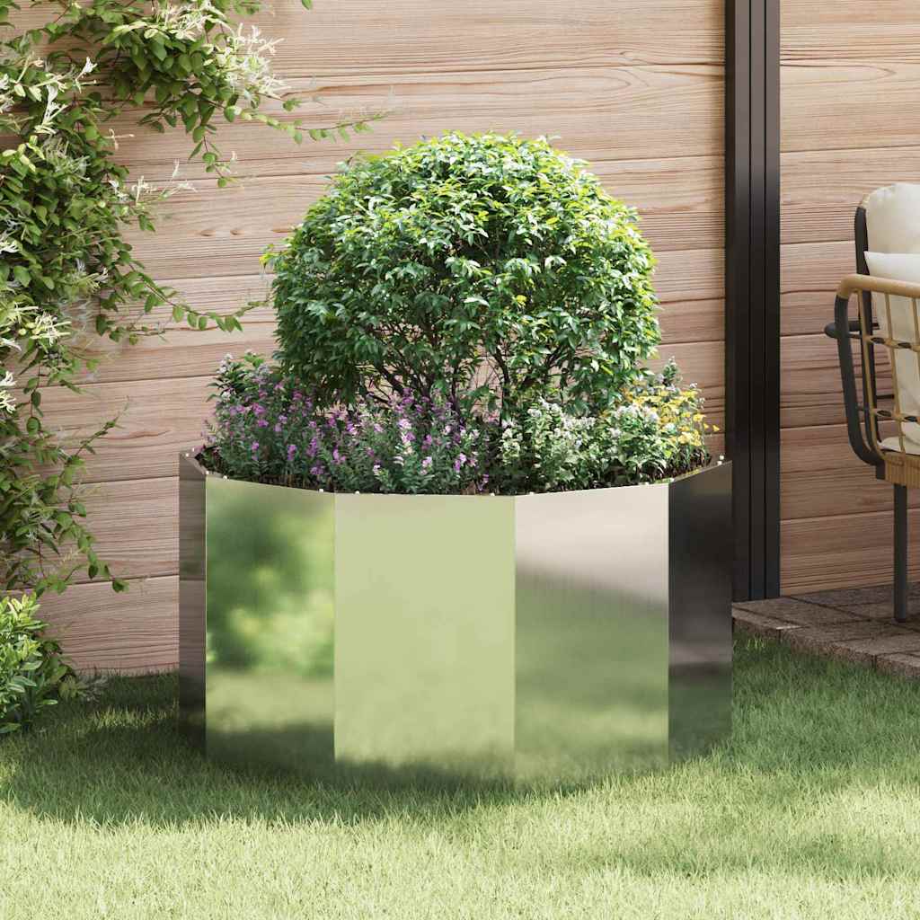 Planter 90 x 90 x 50 cm Steel Galvanised steel
