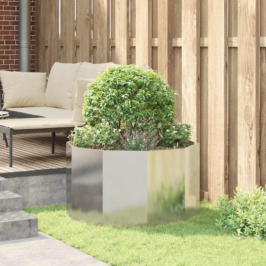 Planter 90 x 90 x 50 cm Steel Galvanised steel