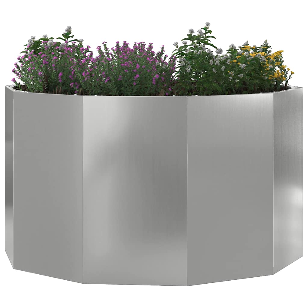 Planter 90 x 90 x 50 cm Steel Galvanised steel