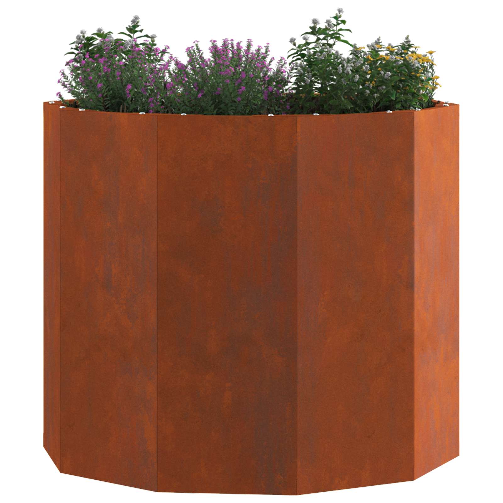 vidaXL Planter Rusty 60 x 60 x 50 cm Weathering Steel 3
