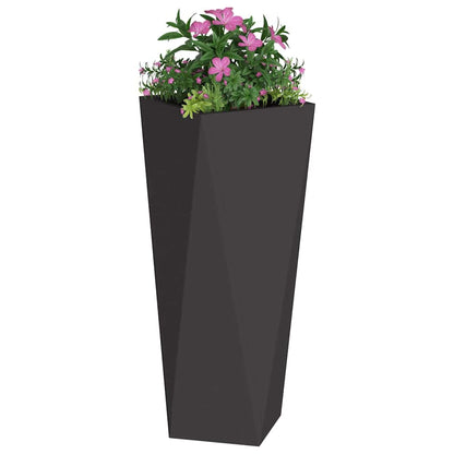 Planter Steel 2 Width 30 cm Black