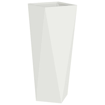 vidaXL Planter White 30 x 30 x 75 cm Steel 2
