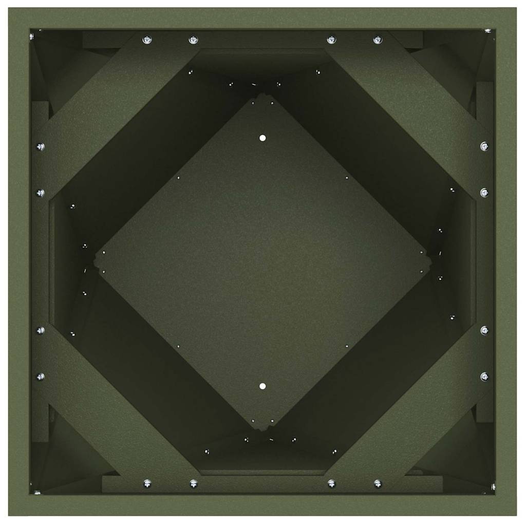 vidaXL Planter Olive Green 30 x 30 x 75 cm Steel 6
