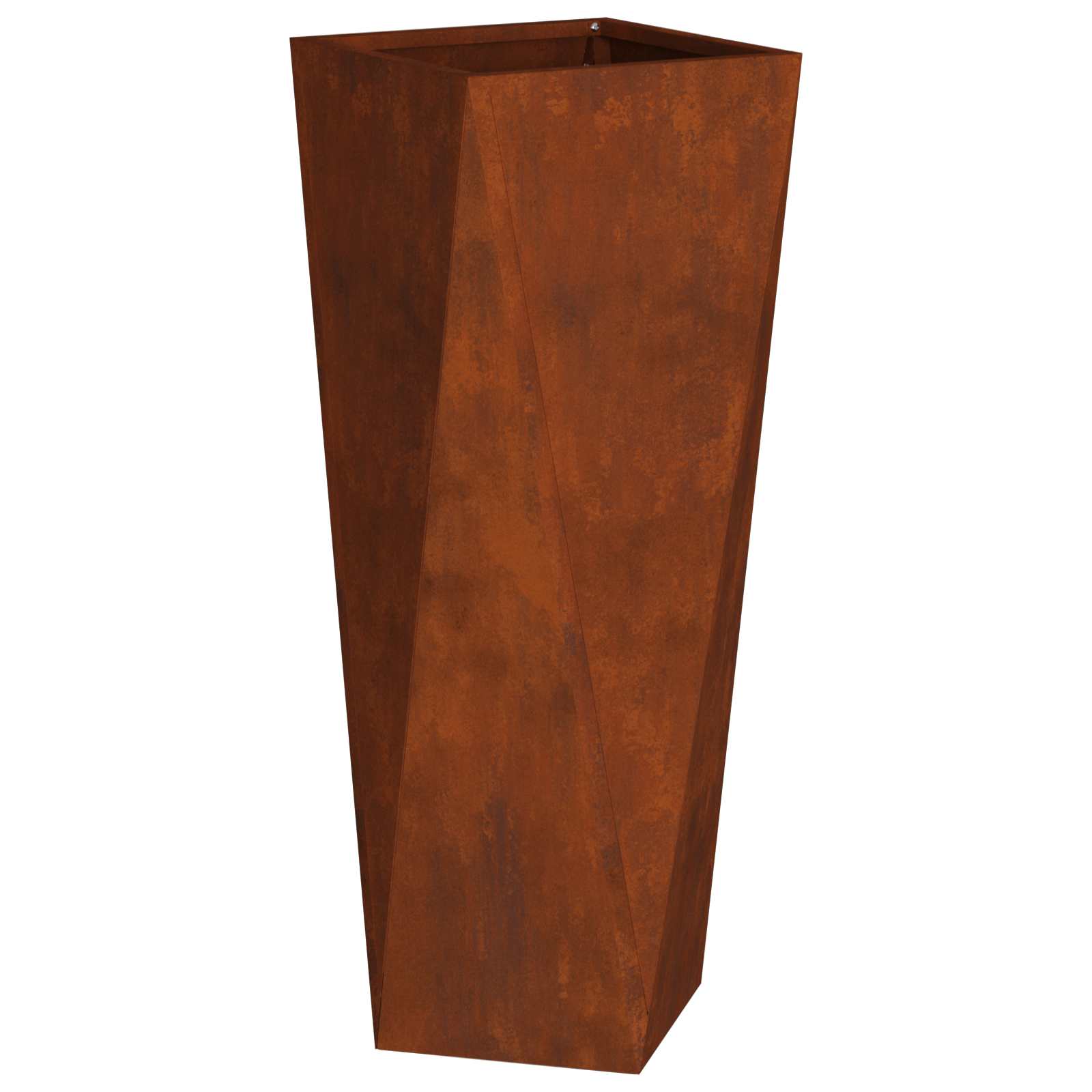 vidaXL Planter 2 pcs Rusty 30 x 30 x 75 cm Weathering Steel 6