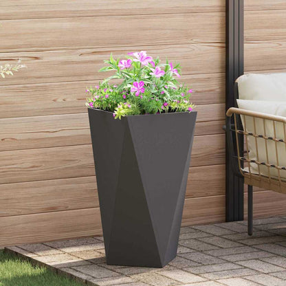 vidaXL Planter Black 40 x 40 x 75 cm Steel 1