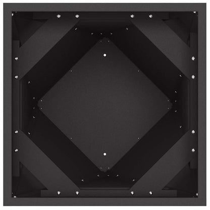 vidaXL Planter Black 40 x 40 x 75 cm Steel 6