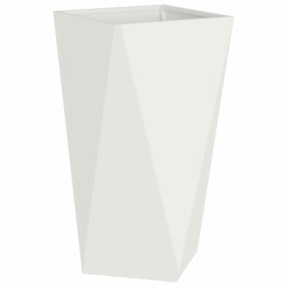 vidaXL Planter White 40 x 40 x 75 cm Steel 2