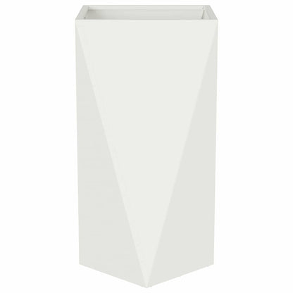 vidaXL Planter White 40 x 40 x 75 cm Steel 5