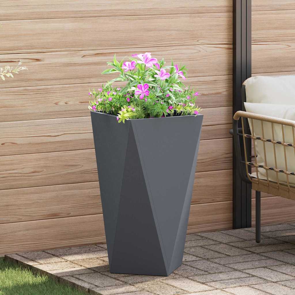 vidaXL Planter Anthracite 40 x 40 x 75 cm Steel 1