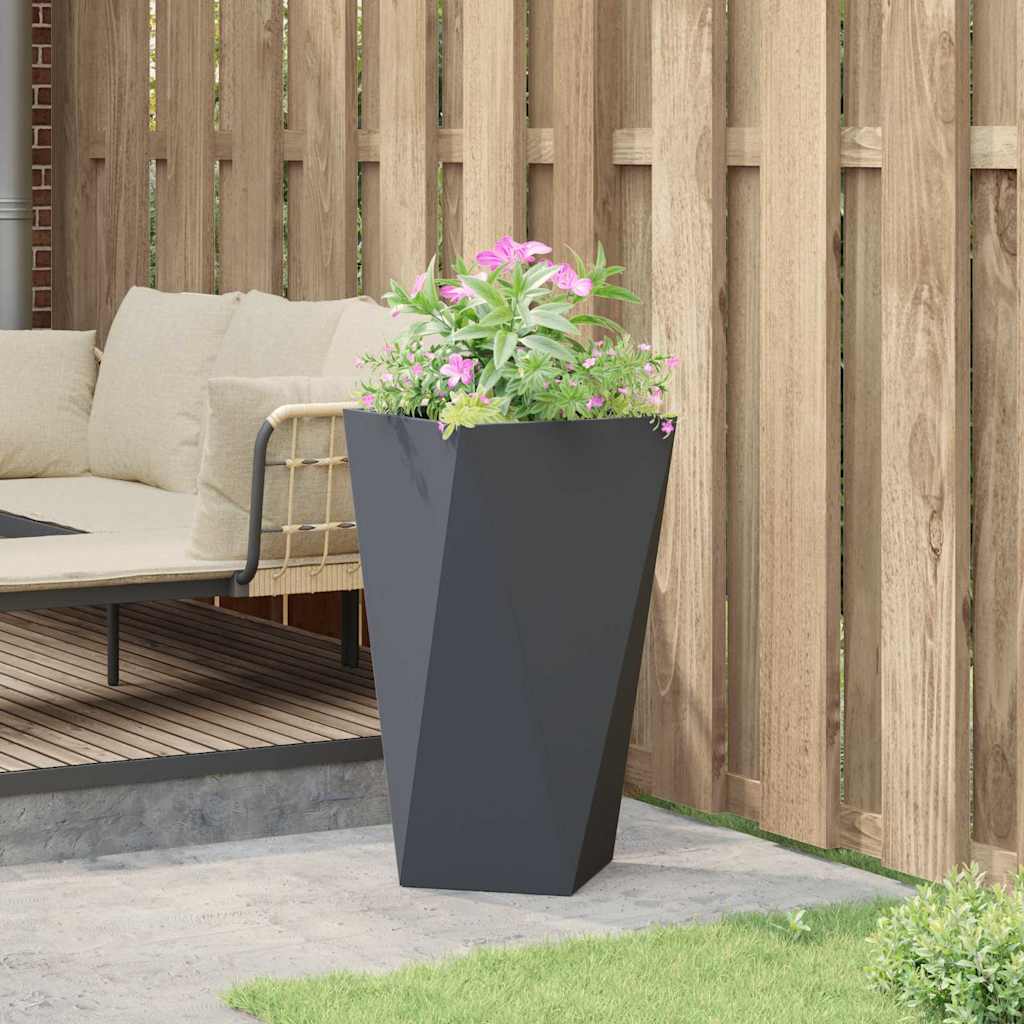 vidaXL Planter Anthracite 40 x 40 x 75 cm Steel 4
