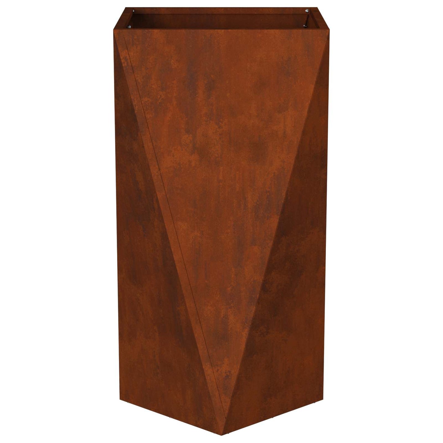 vidaXL Planter Rusty 40 x 40 x 75 cm Weathering Steel 6