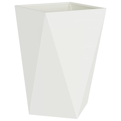 vidaXL Planter White 50 x 50 x 75 cm Steel 2