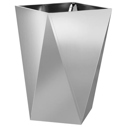 vidaXL Planter Silver 50 x 50 x 75 cm Galvanised Steel 2