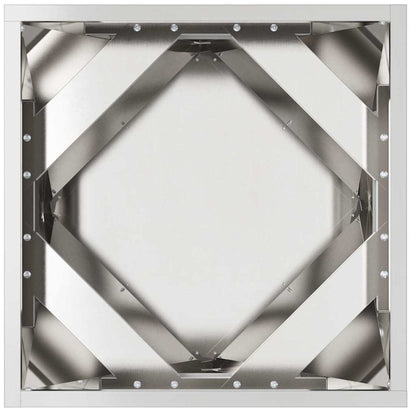vidaXL Planter Silver 40 x 40 x 40 cm Stainless Steel 6
