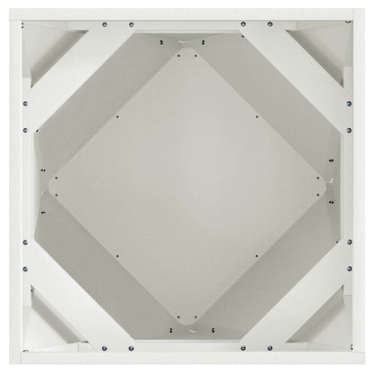 vidaXL Planter White 50 x 50 x 50 cm Steel 6