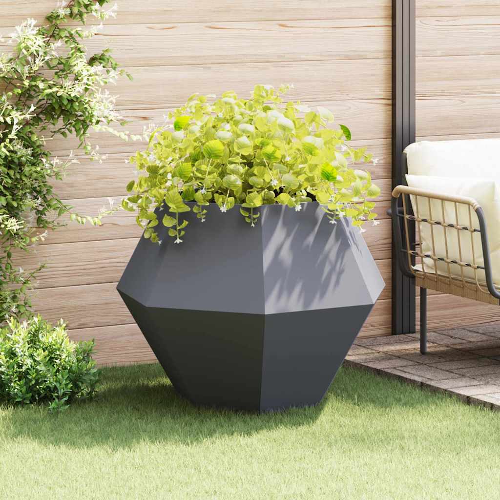vidaXL Planter Anthracite 100 x 100 x 80 cm Steel 1