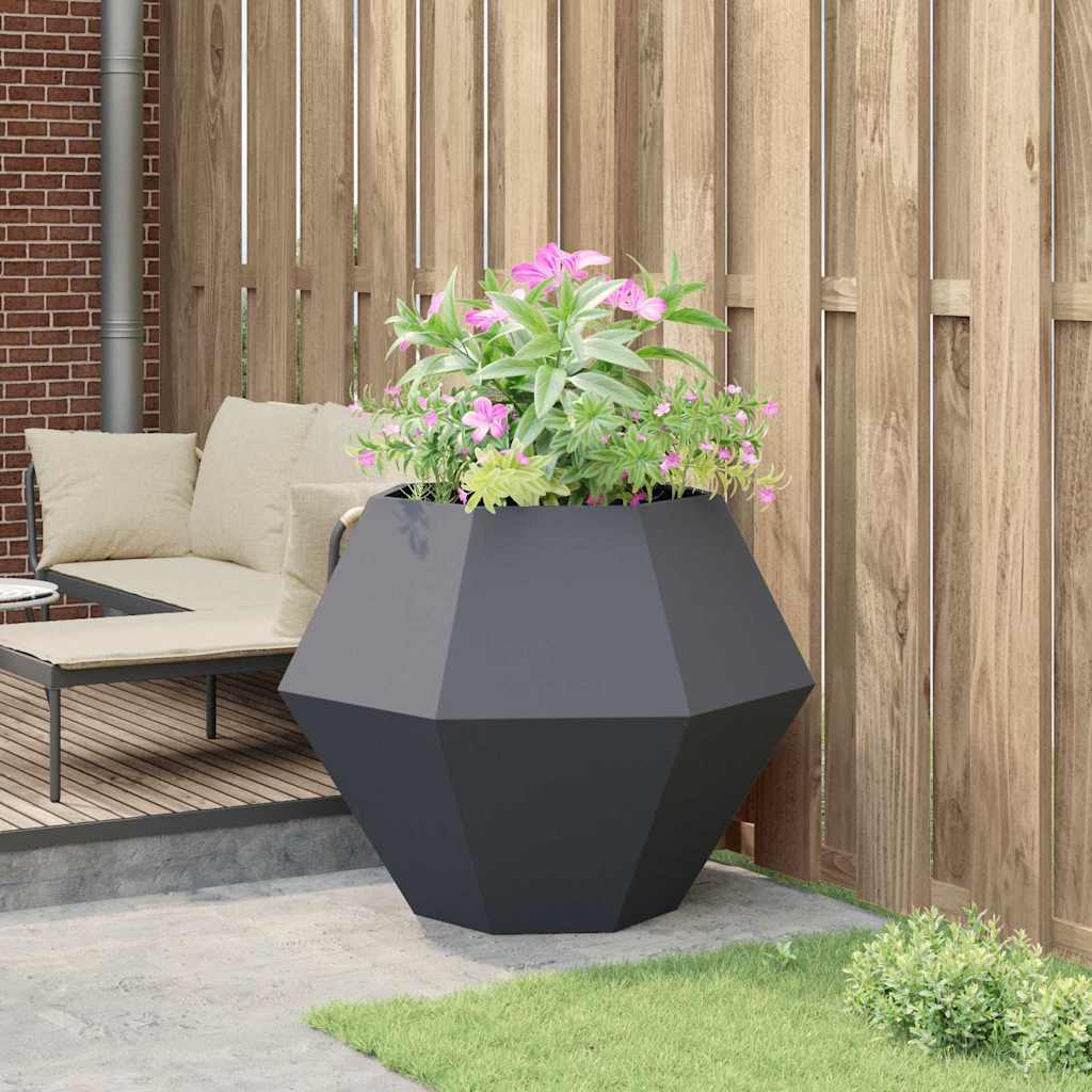 vidaXL Planter Anthracite 100 x 100 x 80 cm Steel 4