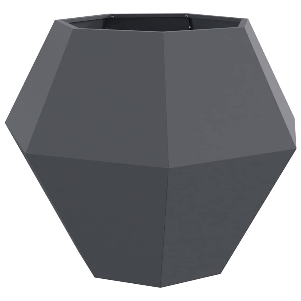 vidaXL Planter Anthracite 100 x 100 x 80 cm Steel 2