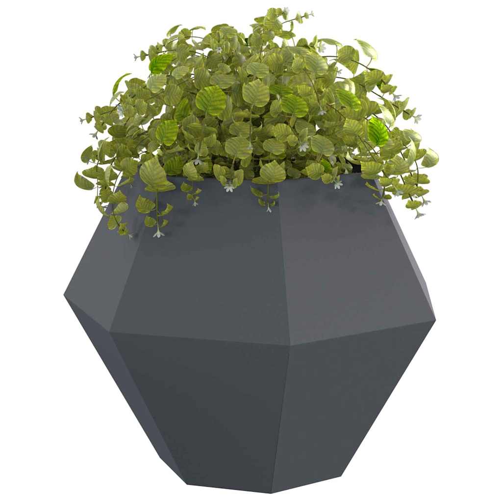 vidaXL Planter Anthracite 100 x 100 x 80 cm Steel 3