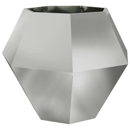 vidaXL Planter Silver 100 x 100 x 80 cm Galvanised Steel 2