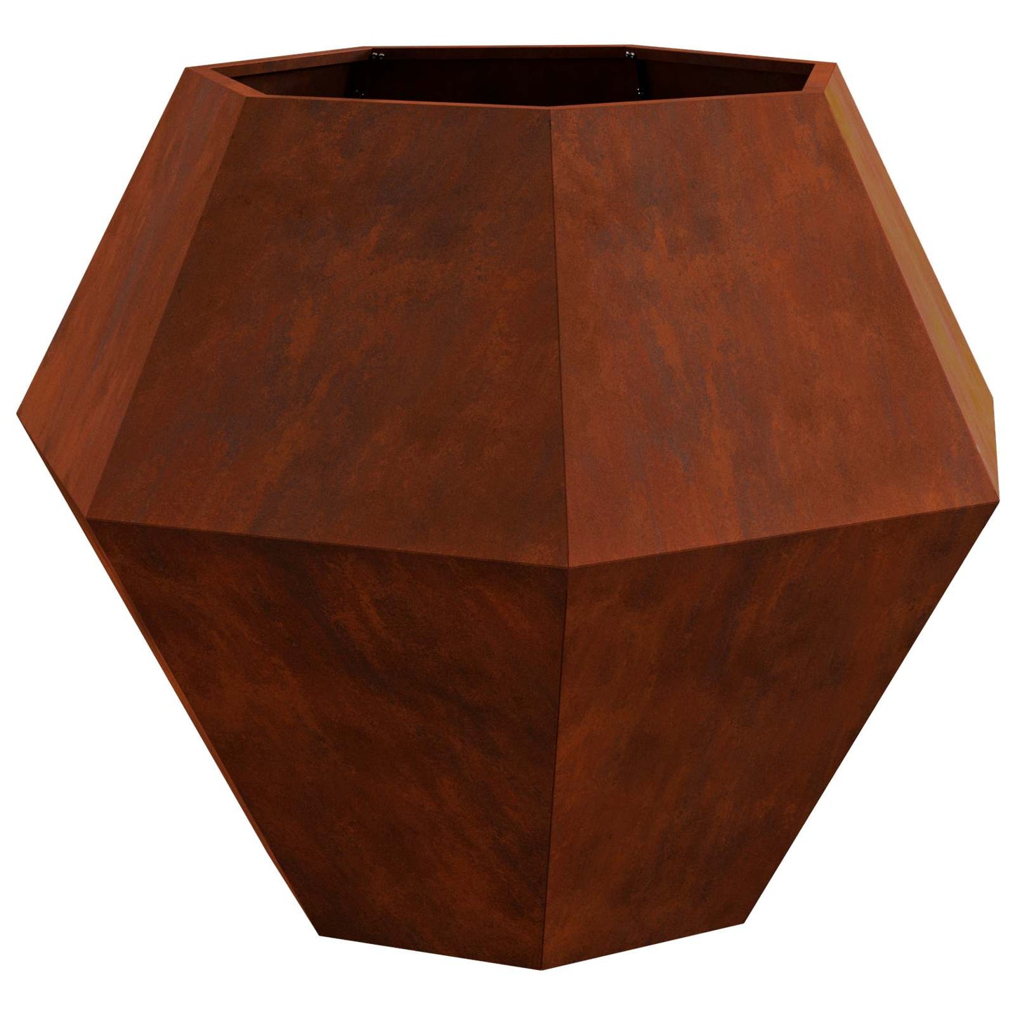 vidaXL Planter Rusty 100 x 100 x 80 cm Weathering Steel 5