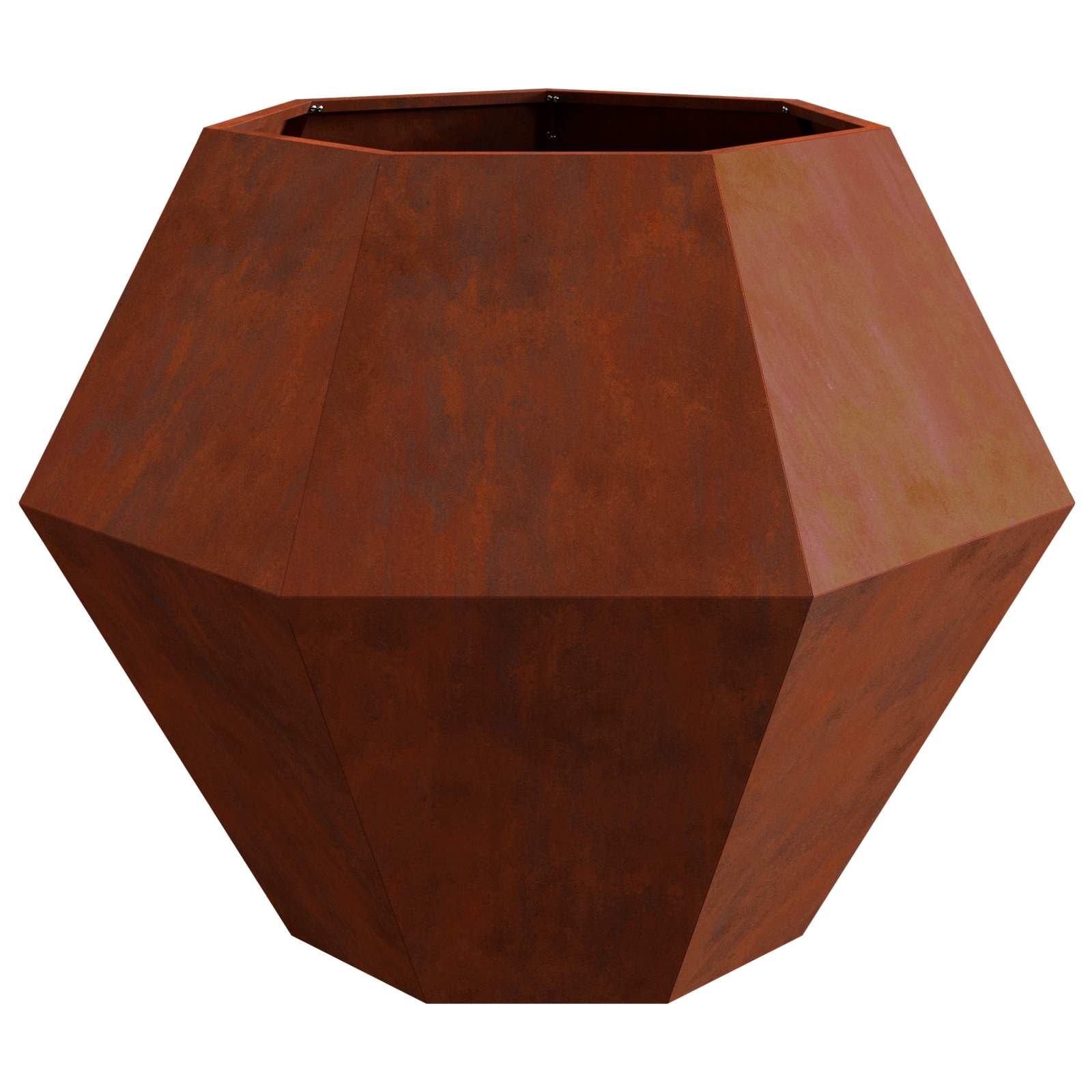 vidaXL Planter Rusty 100 x 100 x 80 cm Weathering Steel 6