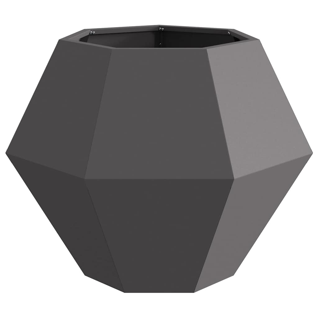 vidaXL Planter Black 75 x 75 x 60 cm Steel 5