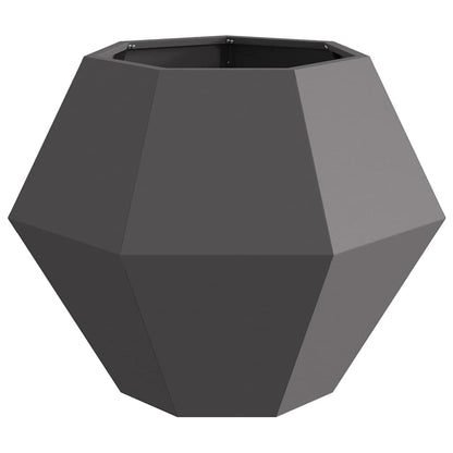 vidaXL Planter Black 75 x 75 x 60 cm Steel 5