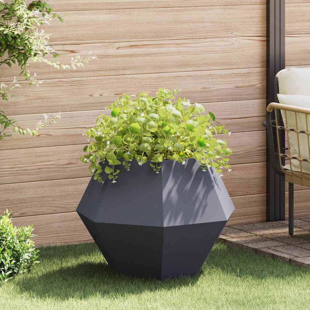 vidaXL Planter Anthracite 75 x 75 x 60 cm Steel 1