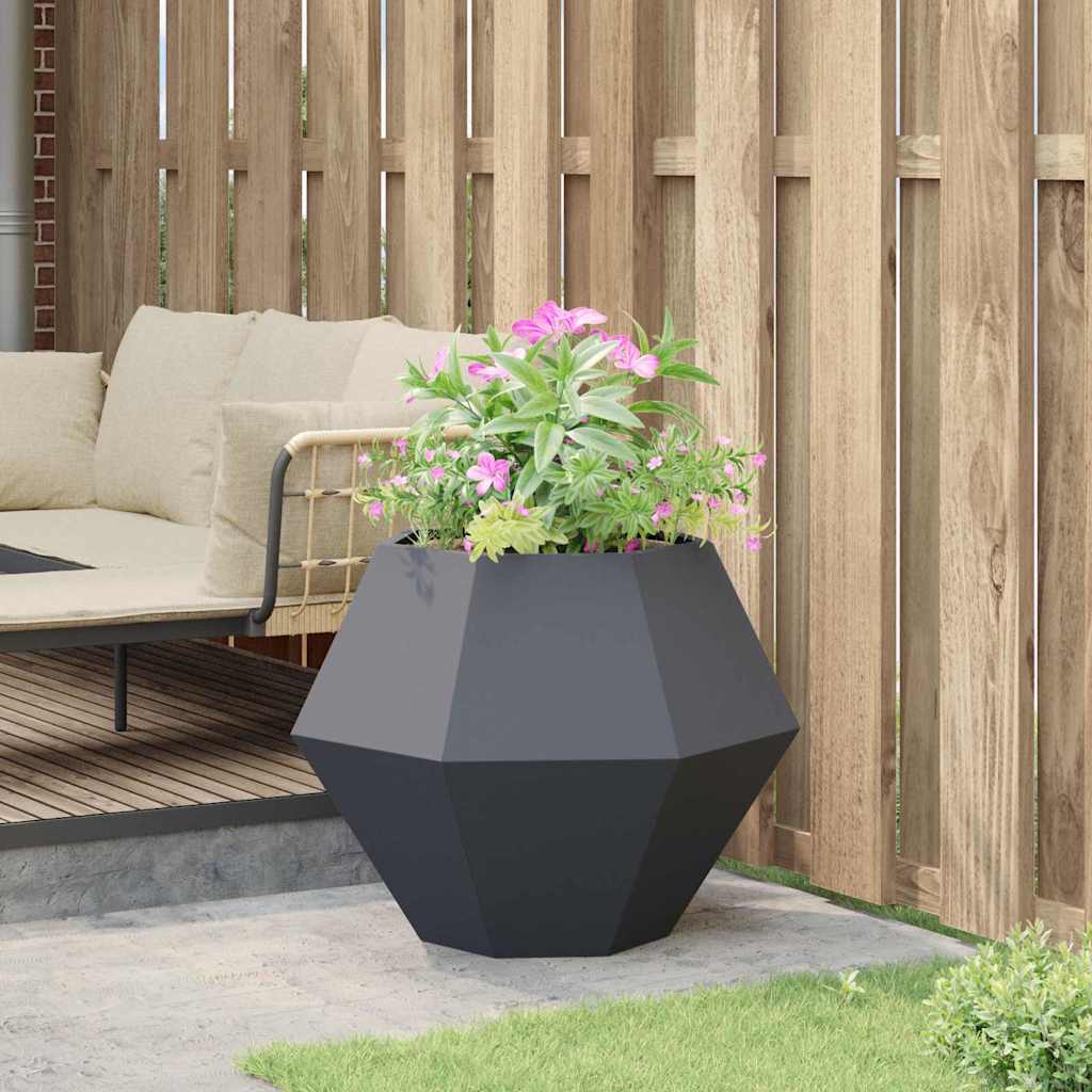 vidaXL Planter Anthracite 75 x 75 x 60 cm Steel 4