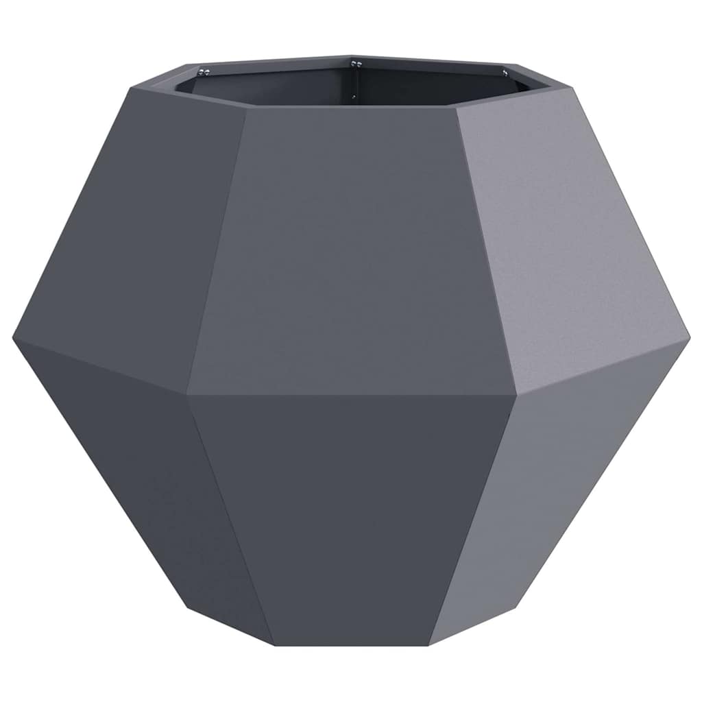 vidaXL Planter Anthracite 75 x 75 x 60 cm Steel 5