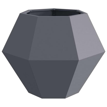 vidaXL Planter Anthracite 75 x 75 x 60 cm Steel 5
